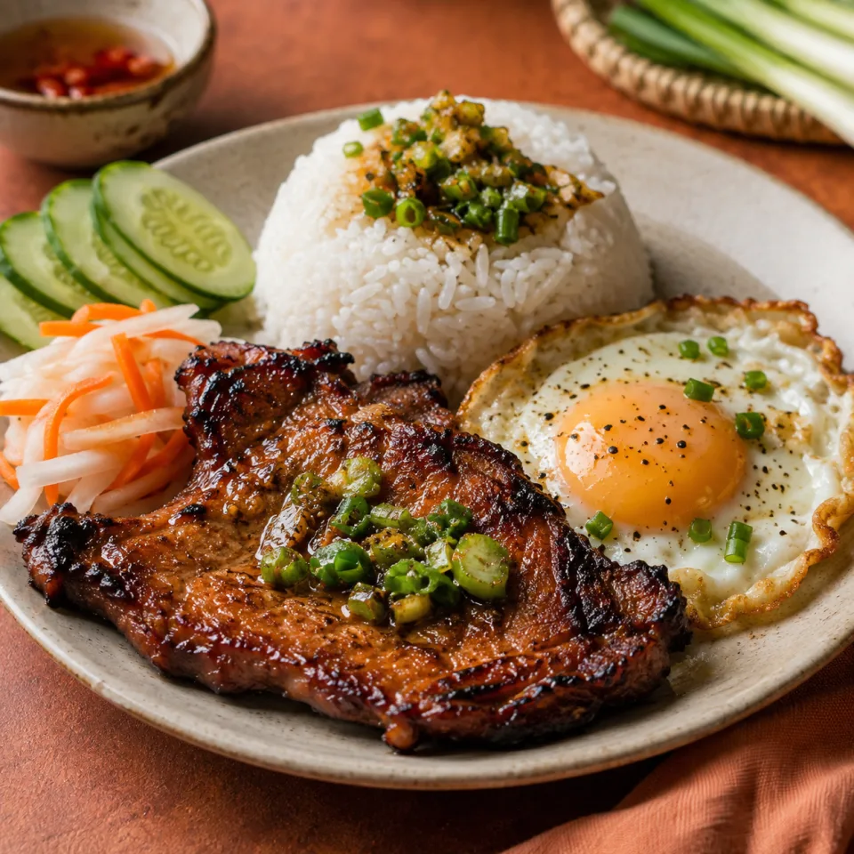 Góc ngồi buổi sáng — bàn gỗ cạnh cửa sổ, nắng nhẹ — trước